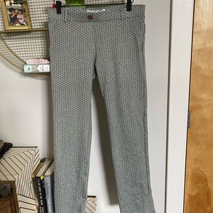 BetaBrand Gray Patterned Dress Pants